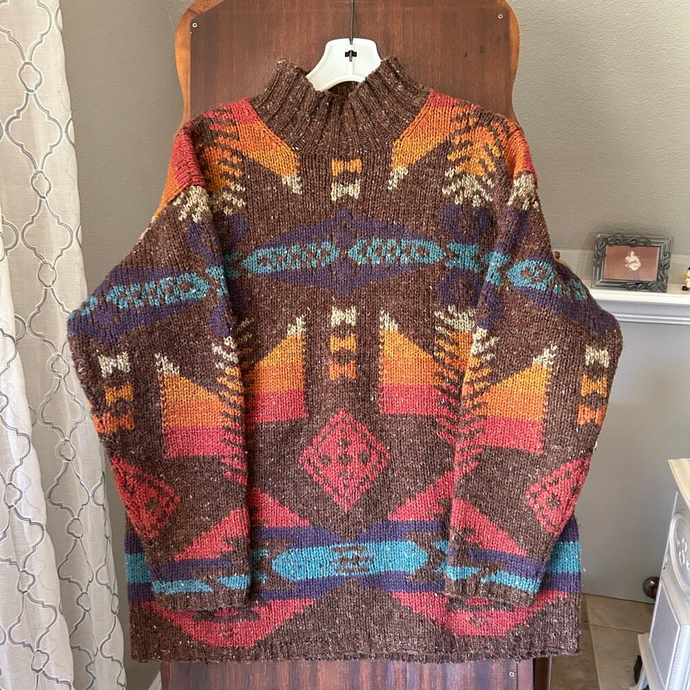 Ralph Lauren Multicolor Geometric Sweater